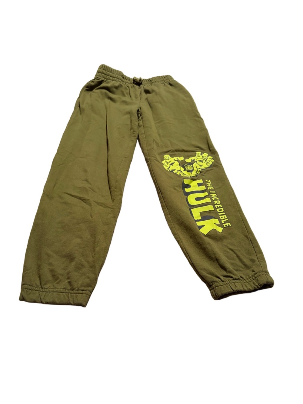 Joe Fresh Olive Green Sweatpants with Hulk Graphic Boys Size Medium